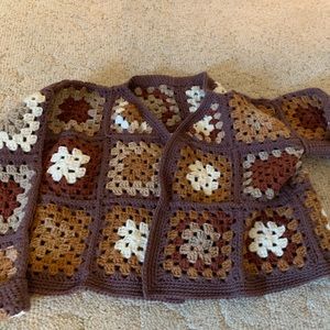 Crochet Granny Square Cardigan